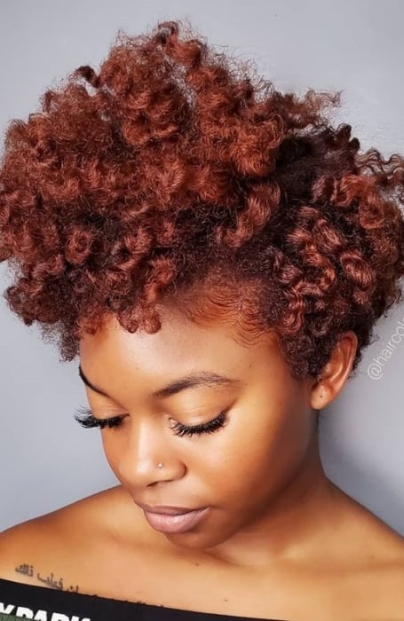 Auburn Ginger Natural Hair