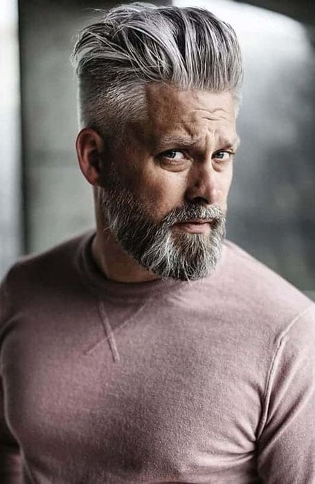 Blowout Grey Hair Men