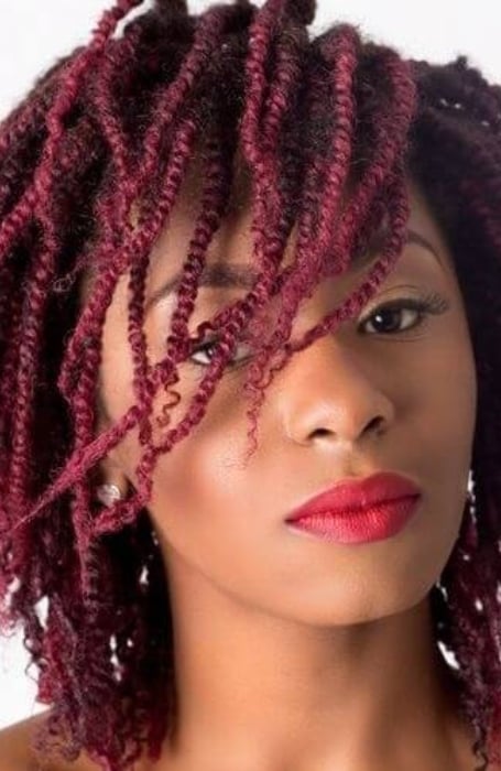 Burgundy Kinky Twist