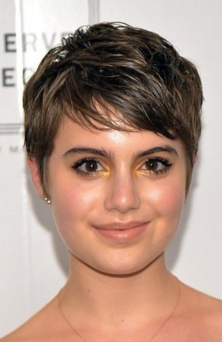 pixie cut fine hair round face