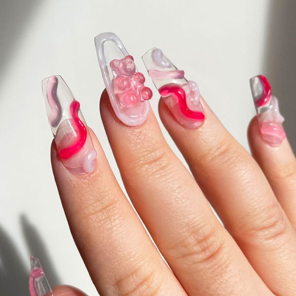 Clear 3d Nails