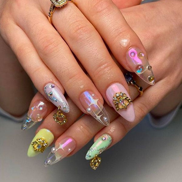 Clear Acrylic Nails Design