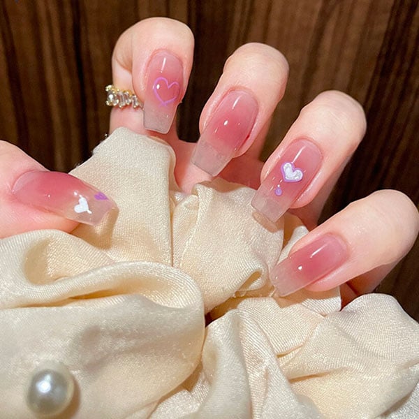 Clear Ombre Nails Copy