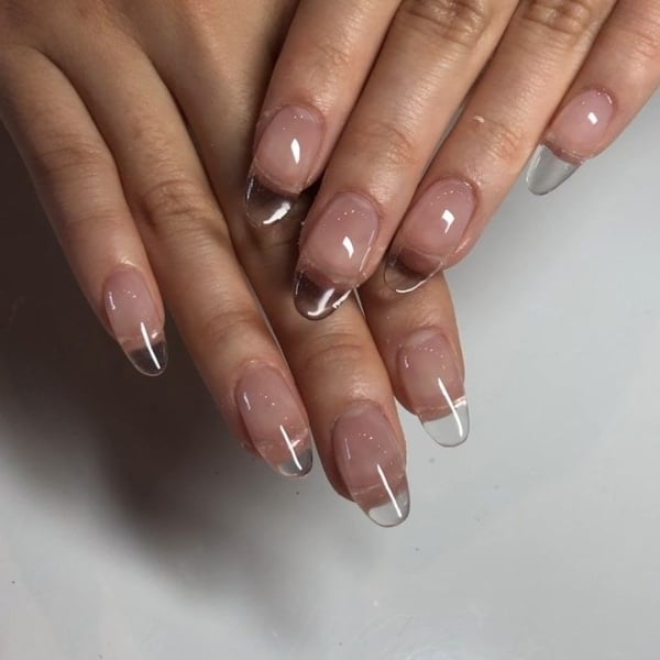 Clear Round Nails