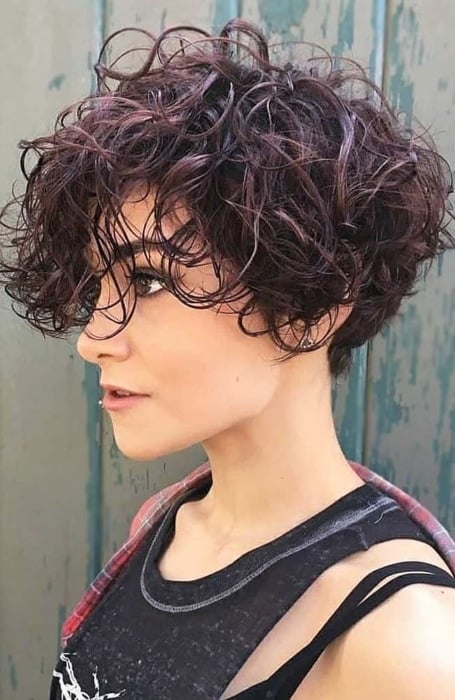 Curly Pixie Bob Haircut