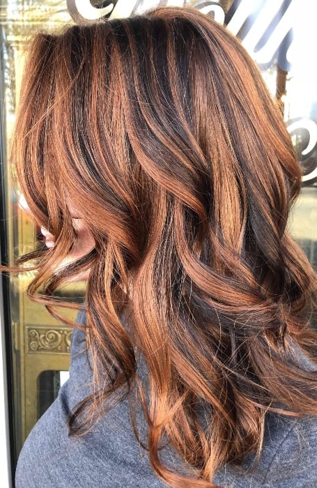 Ginger With Dark Brown Streaks