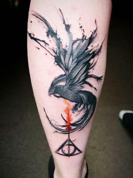 Harry Potter Phoenix Tattoo (4)