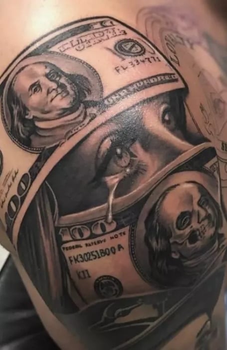 Hood Money Tattoo (1)