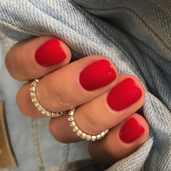 Light Red Nails