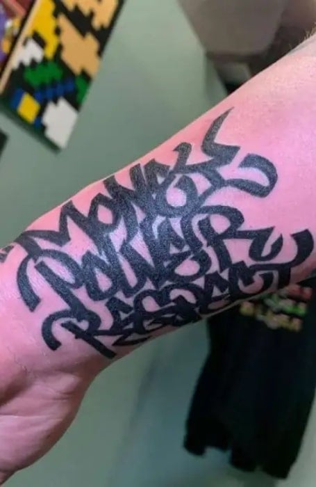 Money Power Respect Tattoo