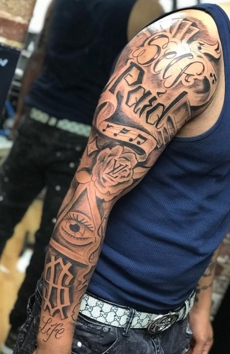 Money Sleeve Tattoo