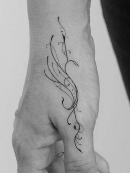 Phoenix Hand Tattoo (1)