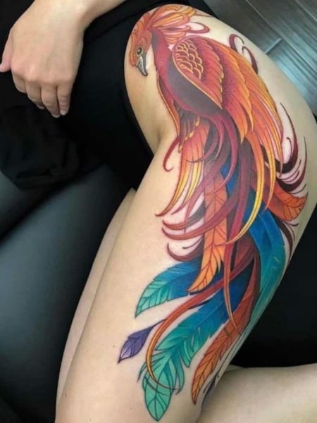 Phoenix Hip Tattoo (2)