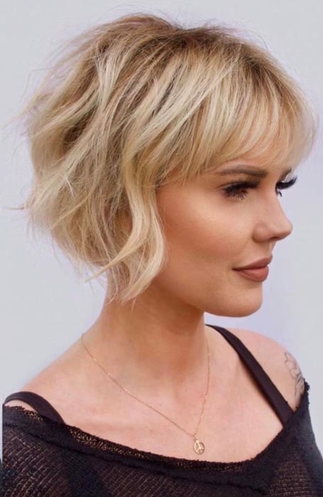 Pixie Bob Haircut With Fringe (1)