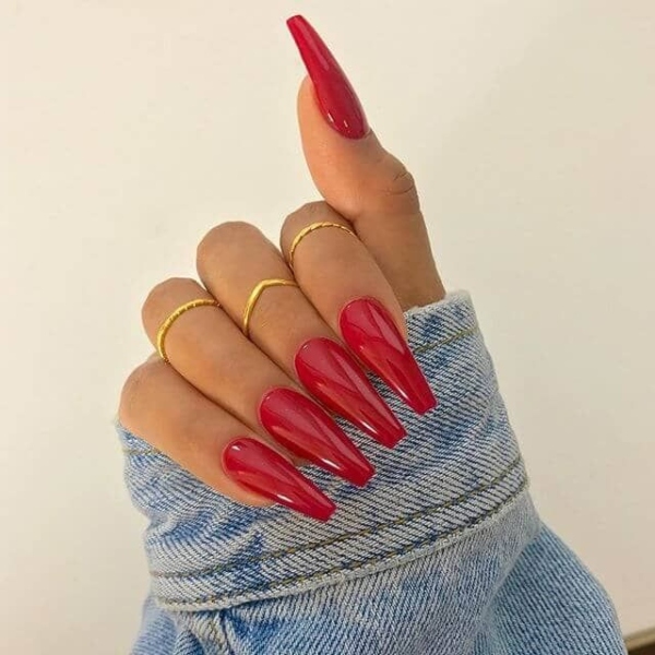 Red Coffin Nails