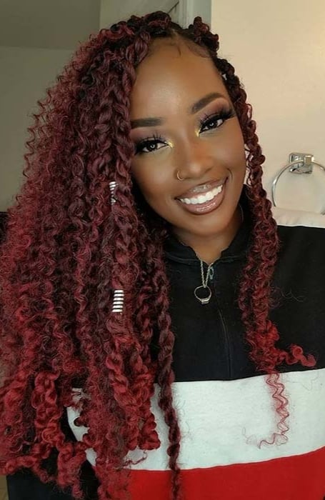 Red Kinky Twist