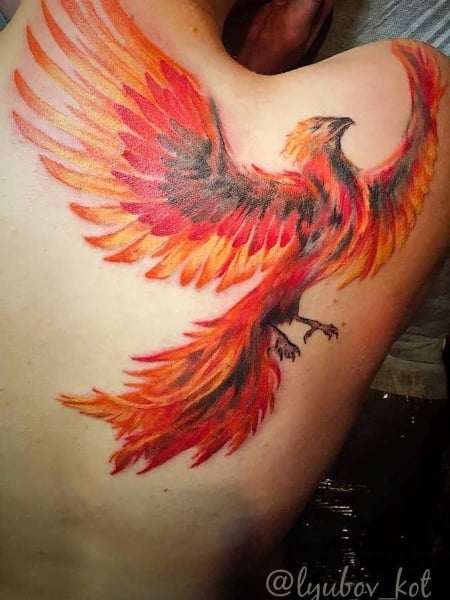 Red Phoenix Tattoo (1)