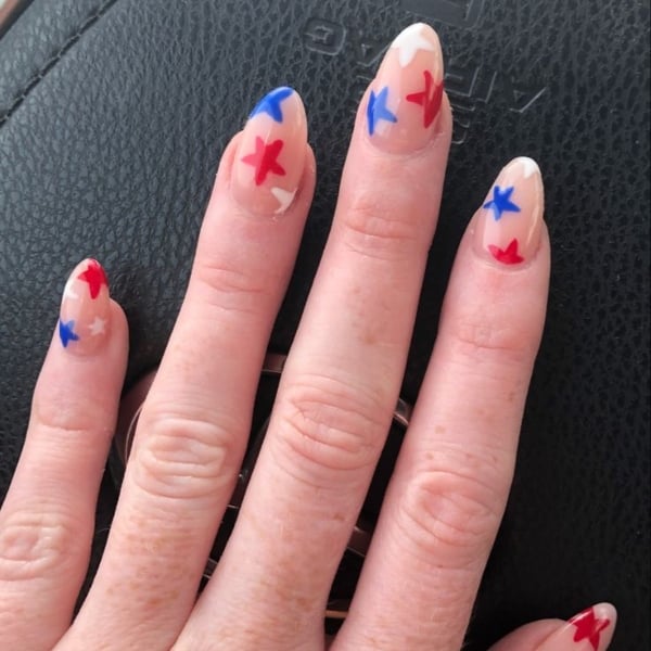 Red White Blue Nails