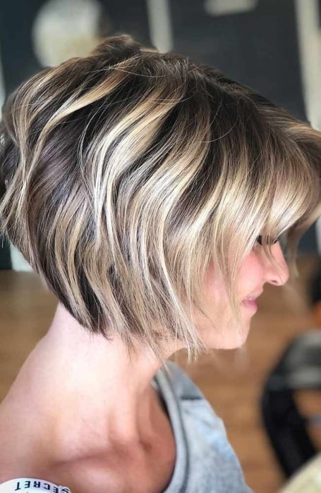 Stacked Pixie Bob Haircut