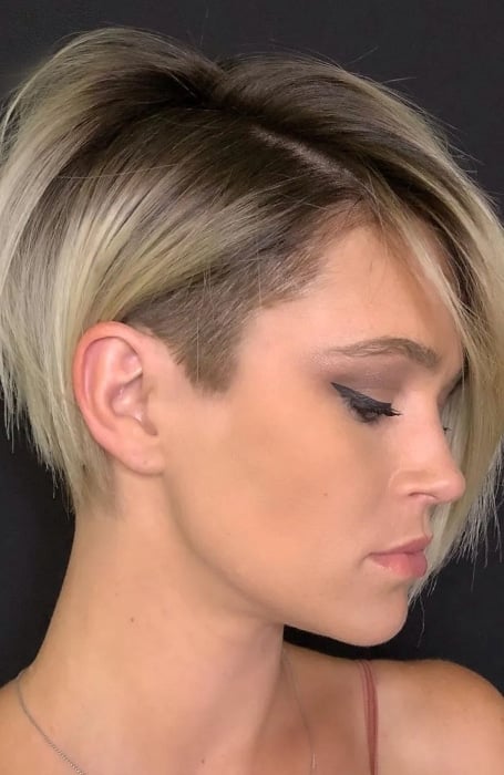 Undercut Pixie Bob Haircut