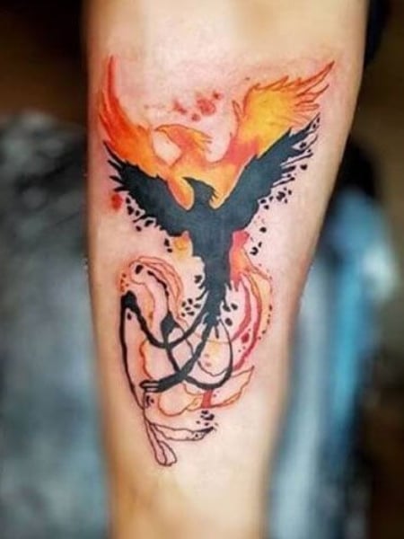 phoenixstomachfeminincolortattoomancia  Stygian Gallery