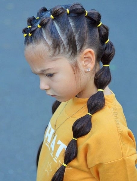 Kids braided hairstyles with beads - Legit.ng