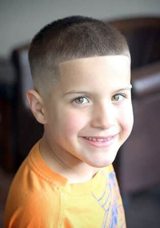 Buzz Cut With Line Up Haircut For Boys
