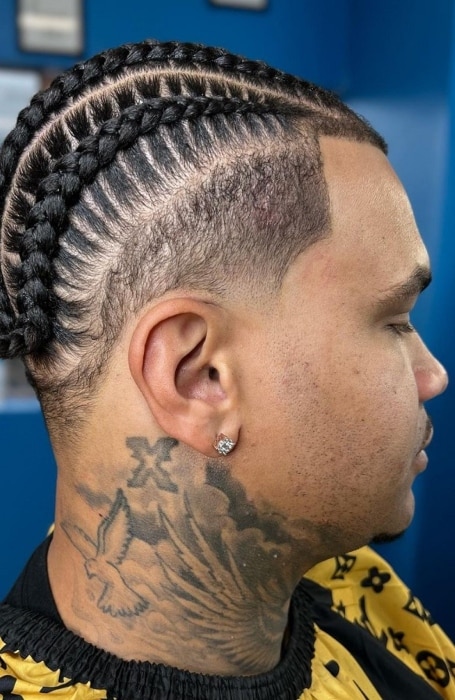 Cornrow Taper Fade