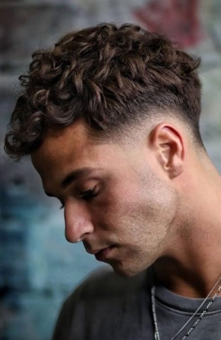 Curly Hair With Fade men's hairstyles