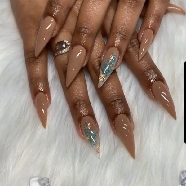 34 nude nail art designs to upgrade your manicure 2024