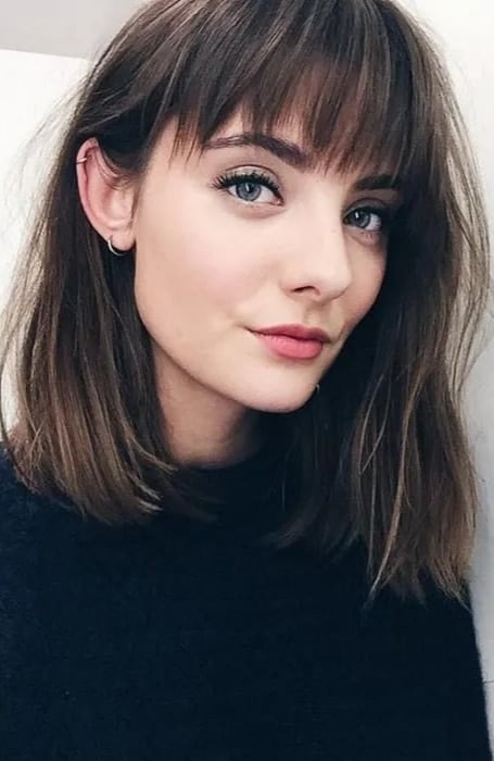 Long Bob With Bangs