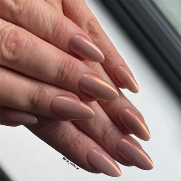 Nude Round Nails