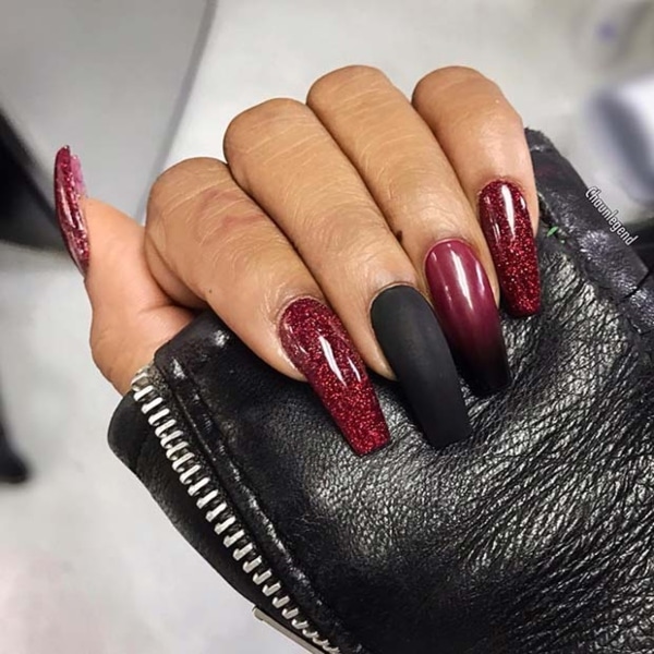 Oxblood Red Nails
