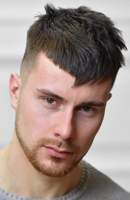 Pointed Bangs For Men