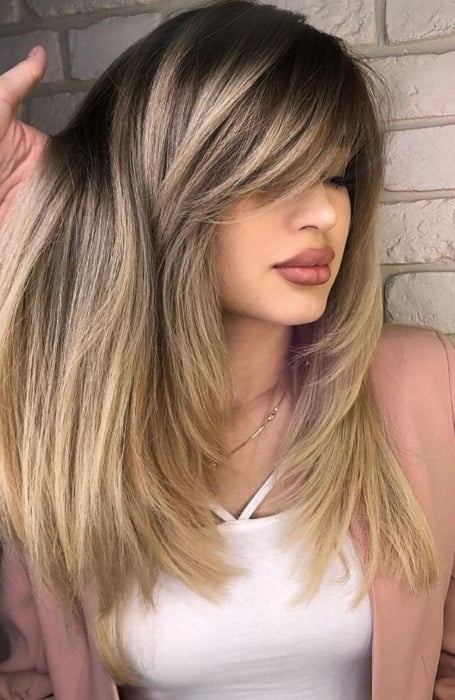 Long Hair With Side Bangs 40 Ideas For A New Haircut  BelleTag