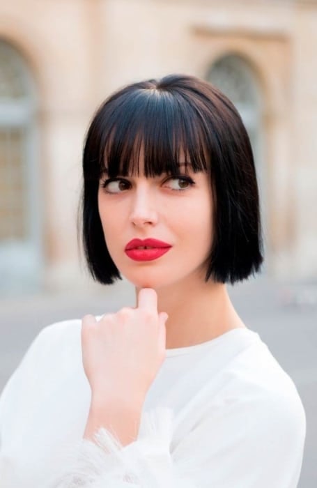 Straight Hair Pageboy Haircut