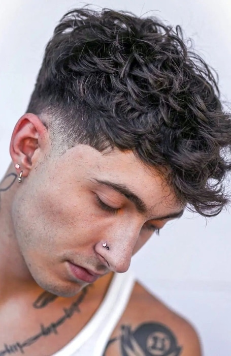 Wavy Hair Taper Fade