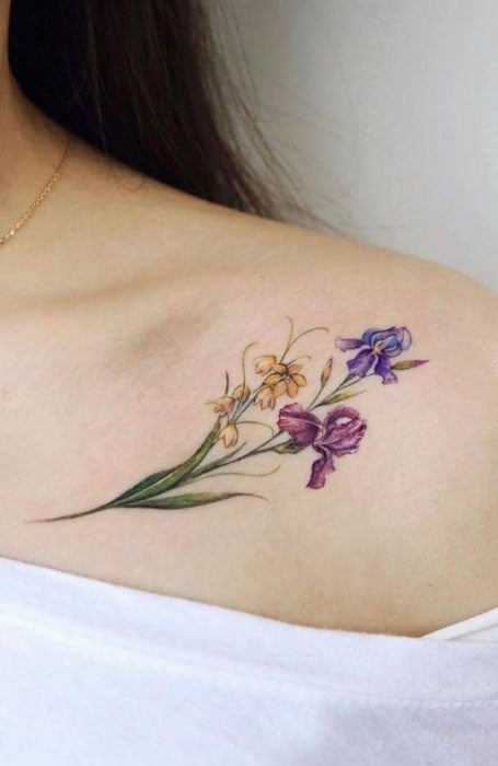Birth Flower Tattoo 1