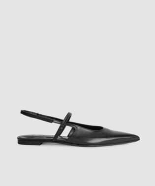 By Far Jess Flats Black Gloss Leather Shoes By Far 758856