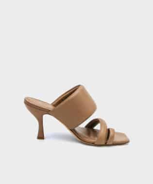 Gia X Pernille Padded Heel Sandals In Nude Brown Shoes Gia X Pernille Teisbaek 757024 (2)