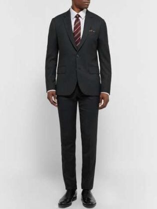 Black Suit Men Cocktail Attire