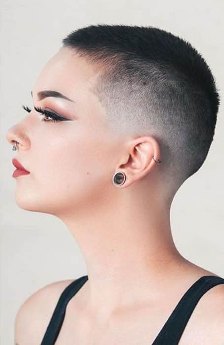 Buzzed clearance hair girl