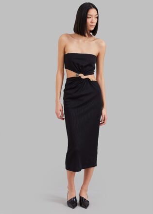Christopheresberdistortstraplessdress Black37887