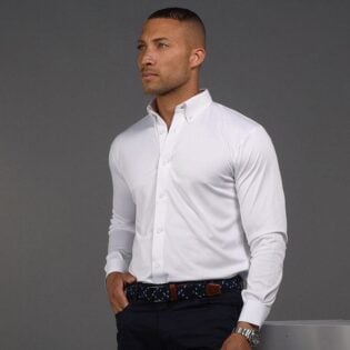 Cocktail Attire Dress Shirt White