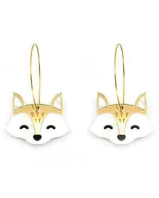 Dash Of Gold Acrylic Earrings Foxie