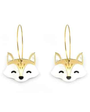 Dash Of Gold Acrylic Earrings Foxie