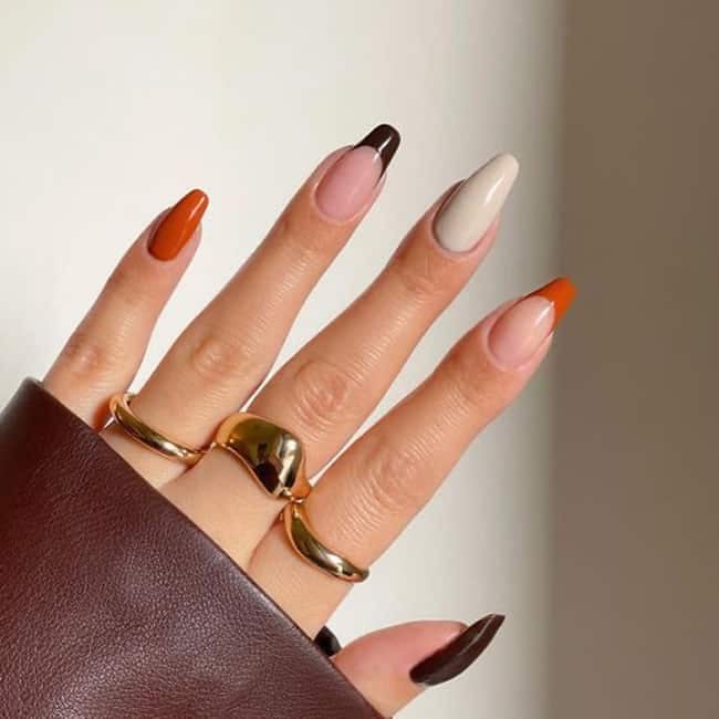 Fall Short Coffin Nails