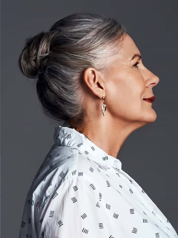 Low Bun Older Women