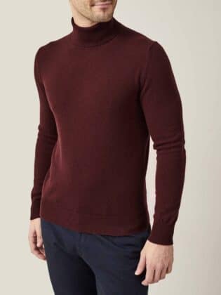 Luca Faloni Pure Cashmere Roll Neck Made In Italy Lava Red 32961 1024x1024@2x