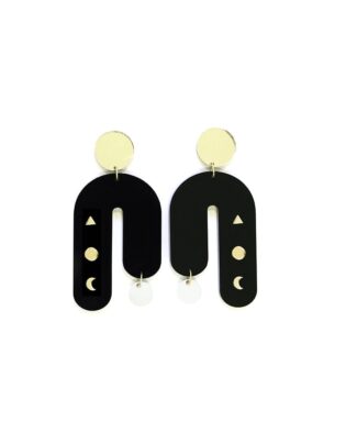 Night Sky 4 Dash Of Gold Acrylic Earrings